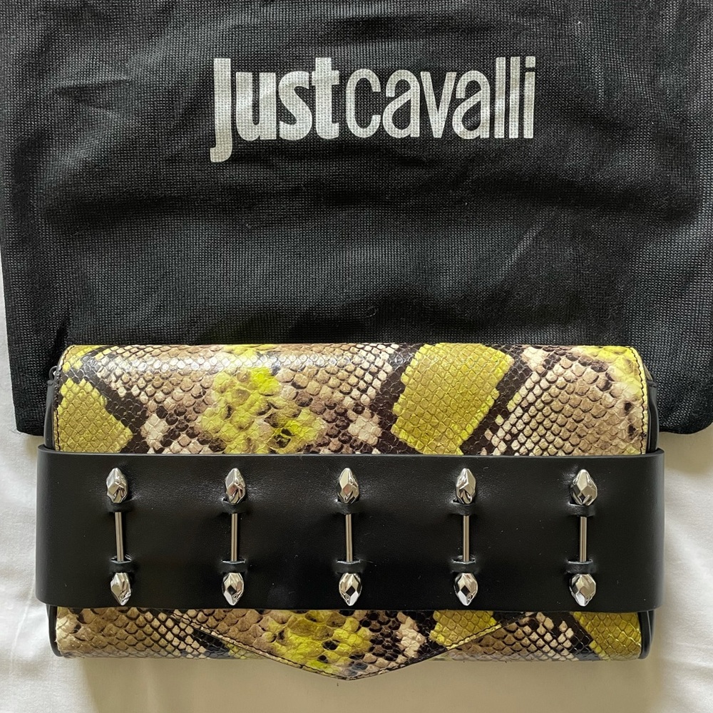 Just cavalli python clutch